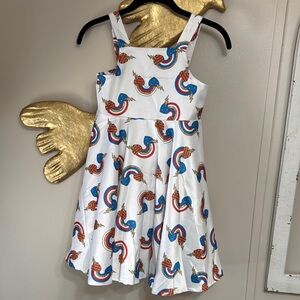 Lola + The Boys Rainbow Dress - Blue, Red, White